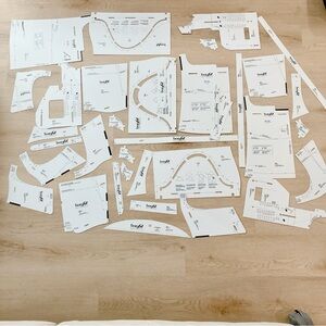 Bonfit Patterners Bodice/Top Drafting Set Sewing Pattern System Multiple Pieces